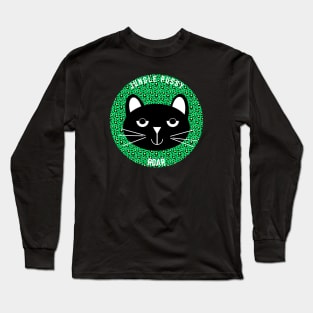 Black cat head Long Sleeve T-Shirt